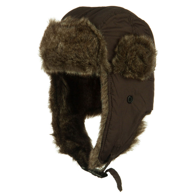 Boy's Ripstop Faux Fur Trooper Hat