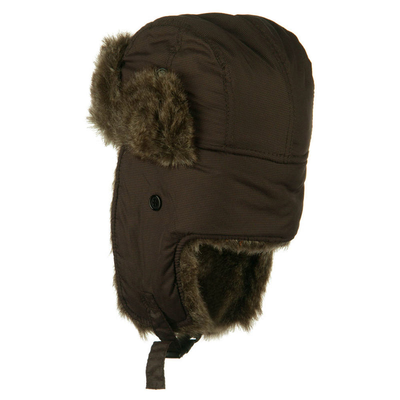 Boy's Ripstop Faux Fur Trooper Hat