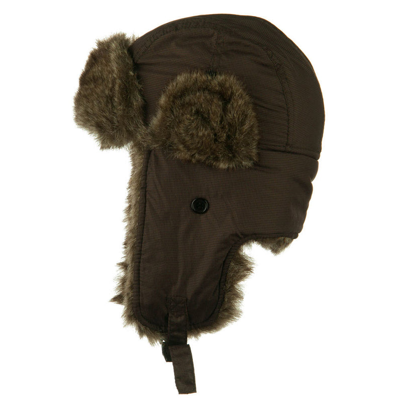 Boy's Ripstop Faux Fur Trooper Hat
