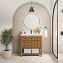 James Martin Malibu 36" Single Bathroom Vanity, Amber Birch