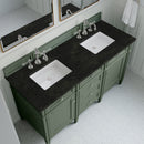 James Martin Brittany 60" Double Bathroom Vanity, Smokey Celadon