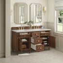 James Martin Lorelai 60" Double Bathroom Vanity, Mid-Century Walnut