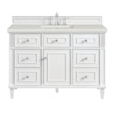 James Martin Lorelai 48" Single Bathroom Vanity, Bright White
