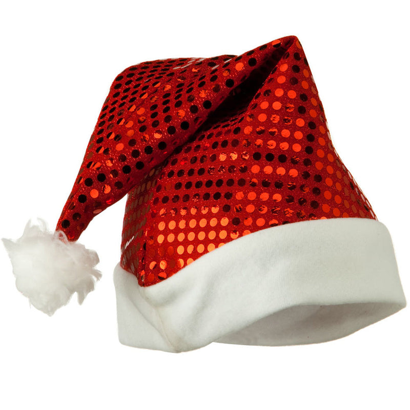Red Sequin Santa Hat