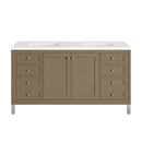 James Martin Chicago 60" Double Bathroom Vanity, Walnut Whisper