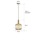 GobekUsa Colorful Glass Pendant Lights Living Room Bedside Lamp LED Hanging Lighting