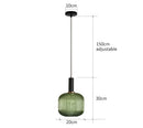 GobekUsa Colorful Glass Pendant Lights Living Room Bedside Lamp LED Hanging Lighting