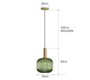 GobekUsa Colorful Glass Pendant Lights Living Room Bedside Lamp LED Hanging Lighting