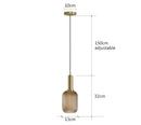 GobekUsa Colorful Glass Pendant Lights Living Room Bedside Lamp LED Hanging Lighting