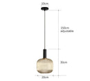 GobekUsa Colorful Glass Pendant Lights Living Room Bedside Lamp LED Hanging Lighting