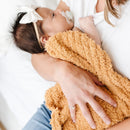 Ribbed Bamboni Mini Baby Blanket