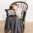 Ribbed Bamboni® Receiving Blanket 30x40 Inch Microfiber