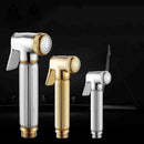 Ribbed chrome & gold brass chrome bidet faucet bathroom sprayer head by Decorbites
