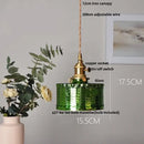 GobekUsa Clear Glass LED Pendant Light for Reading Living Dining Room