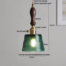 GobekUsa Clear Glass LED Pendant Light for Reading Living Dining Room