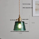 GobekUsa Clear Glass LED Pendant Light for Reading Living Dining Room