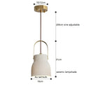 GobekUsa Ceramic LED Pendant Lights - Japanese Style, Nordic Modern Hanging Light