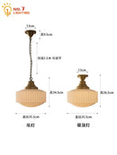 GobekUsa Brass Glass Pendant Lights LED E27 Gold Lustre Ceiling Lamp