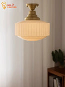 GobekUsa Brass Glass Pendant Lights LED E27 Gold Lustre Ceiling Lamp