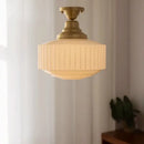 GobekUsa Brass Glass Pendant Lights LED E27 Gold Lustre Ceiling Lamp