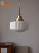 GobekUsa Brass Glass Pendant Lights LED E27 Gold Lustre Ceiling Lamp