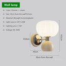 GobekUsa Cream Breeze Pumpkin LED Wall Lamps, Elegant Lighting for Bedroom Living Room Dining Hallway