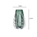 GobekUsa Crystal Vase: Elegant Glass Flower Pot Home Decor and Terrarium Arrangement