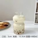 Ribbed frosted borosilicate glass cups kitchen mason jar tumblers by Decorbites