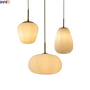 GobekUsa Glass Copper LED Pendant Chandelier for Bedroom Dining Living Room