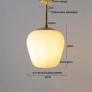 GobekUsa Glass Copper LED Pendant Chandelier for Bedroom Dining Living Room