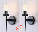 GobekUsa Gold LED Wall Lights Glass Lamps for Bedroom, Living Room, and Bathroom