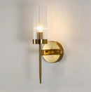 GobekUsa Gold LED Wall Lights Glass Lamps for Bedroom, Living Room, and Bathroom