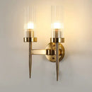 GobekUsa Gold LED Wall Lights Glass Lamps for Bedroom, Living Room, and Bathroom