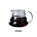 Ribbed glass pour over coffee maker pot kitchen brewer with wood lid by Decorbites