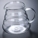 Ribbed glass pour over coffee maker pot kitchen brewer with wood lid by Decorbites