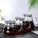 Ribbed glass pour over coffee maker pot kitchen brewer with wood lid by Decorbites