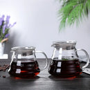 Ribbed glass pour over coffee maker pot kitchen brewer with wood lid by Decorbites