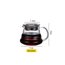 Ribbed glass pour over coffee maker pot kitchen brewer with wood lid by Decorbites