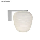 GobekUsa Ribbed Glass Sconce: Simple 1-Light Wall Mounted Lighting in Milky White
