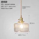 GobekUsa Green Glass Pendant Light Switch Bar Bedroom Copper Hanging Lamp