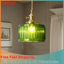 GobekUsa Green Pendant Chandelier Lighting for Living Dining Kitchen Island Home Decor