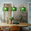 GobekUsa Green Pendant Chandelier Lighting for Living Dining Kitchen Island Home Decor
