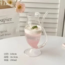 Ribbed heart love glass mugs kitchen dining room couple cups by Decorbites