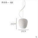 GobekUsa Glass Whorl Pendant Lights for Kitchen and Living Room Decor