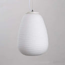 GobekUsa Glass Cocoon Pendant Light for Kitchen Dining Table, E27 LED Hanging Lamp