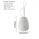 GobekUsa Glass Cocoon Pendant Light for Kitchen Dining Table, E27 LED Hanging Lamp