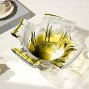 GobekUsa Green Glass Vase Hydroponics Plant Pots for Table Decoration and Floral Arrangement