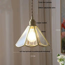 GobekUsa Blue Glass LED Pendant Lights Adjustable Hanging Lamp Luminaire