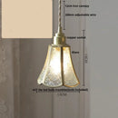 GobekUsa Blue Glass LED Pendant Lights Adjustable Hanging Lamp Luminaire