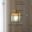 GobekUsa Blue Glass LED Pendant Lights Adjustable Hanging Lamp Luminaire